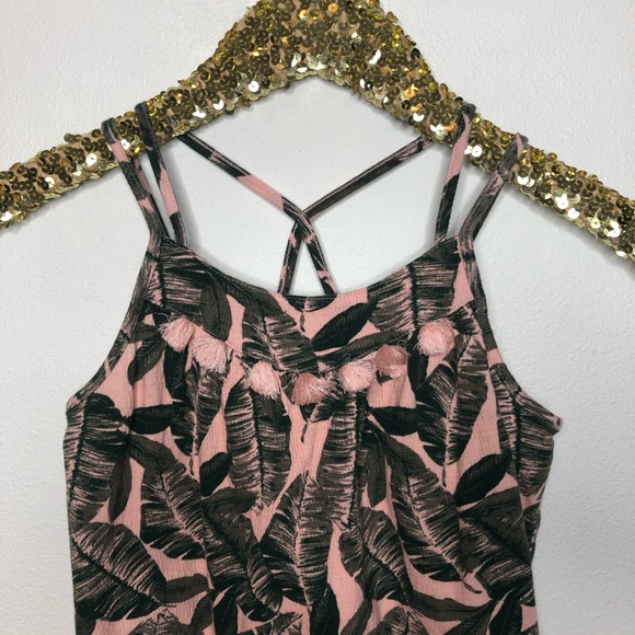 Epic Threads Palm Tassel Strappy Crop M - Picture 2 of 7